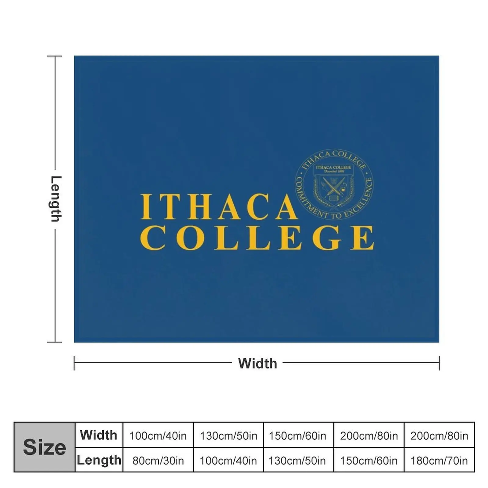 Ithaca College 2 Throw Blanket Luxury Throw Shaggy Blankets