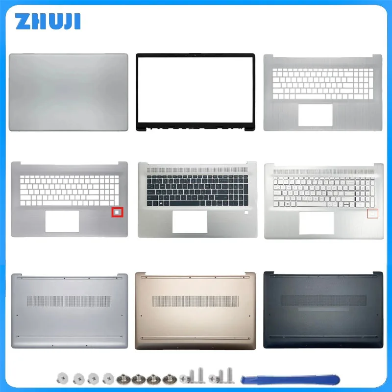 

Для 470 G8 470 G9 17-CN 17-CP TPN-L140, новая задняя крышка ЖК-дисплея для ноутбука, передняя панель, верхняя часть упора для рук, нижняя база, петли для клавиатуры