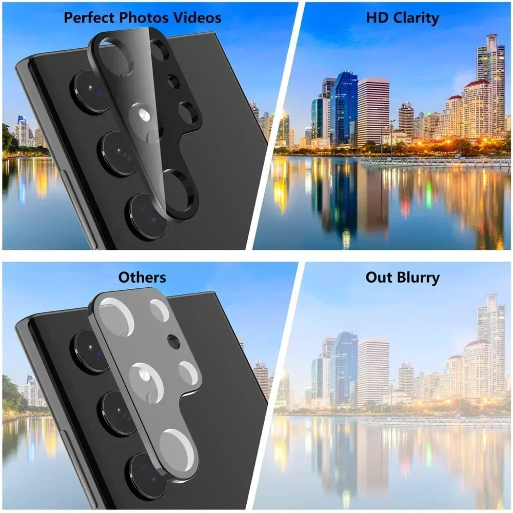 3D Camera Protector for Samsung Galaxy S23 S22 Ultra S21 Plus FE Phone Back Lens HD Anti-scratch Full Cover Glass for S23 Ultra