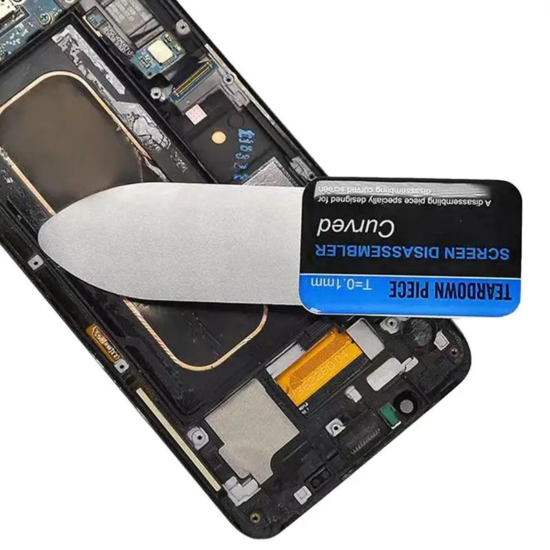 เครื่องมือหน้าจอโทรศัพท์มือถือใบมีดสแตนเลสนุ่มบาง Pry Spudger แท็บเล็ตหน้าจอแบตเตอรี่เครื่องมือเปิดสแตนเลสที่เปิด