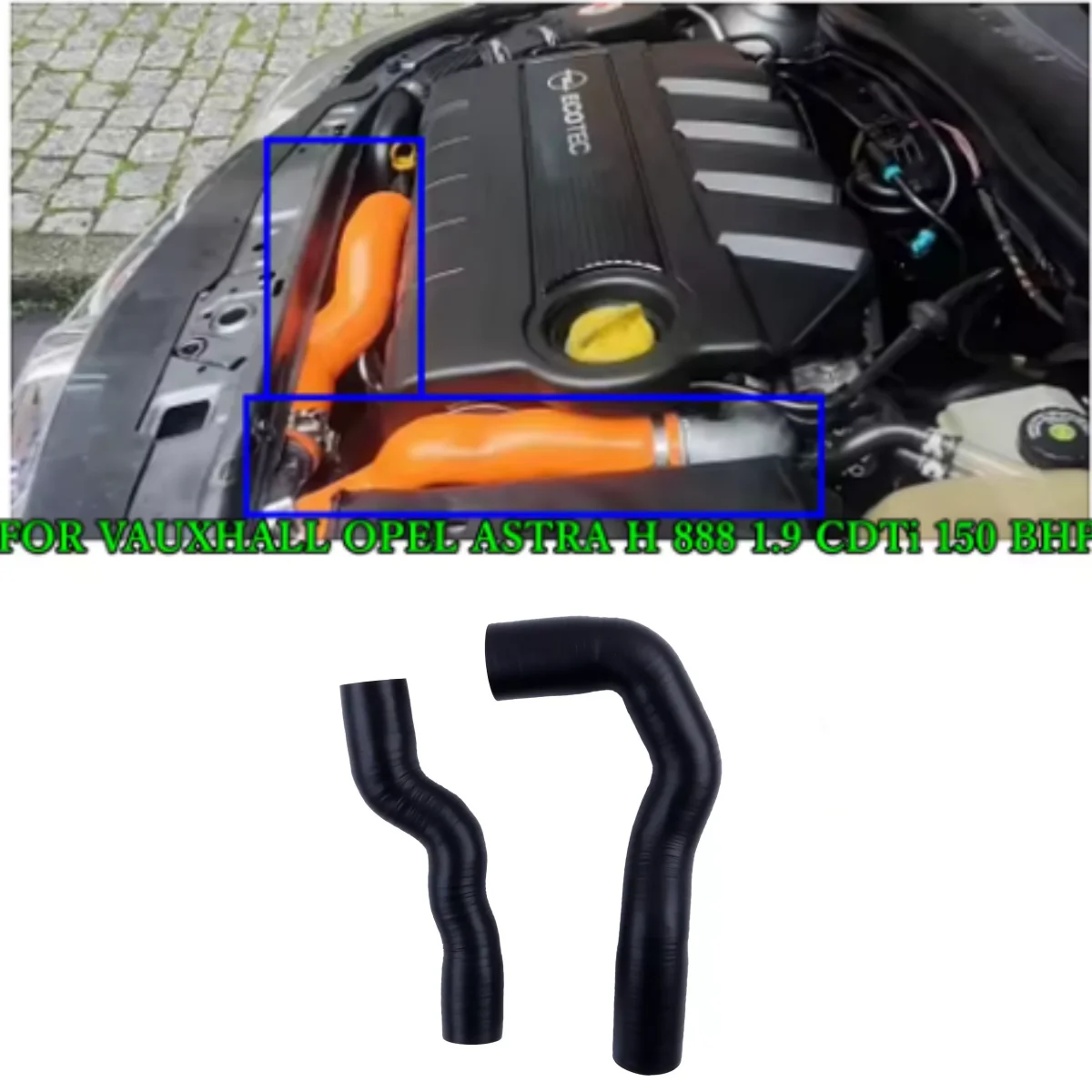 

Silicone Boost Turbo Hose Kit For 2004-2009 Vauxhall Astra H MK5 888 Diesel 1.9 CDTi 16V Z19DTH