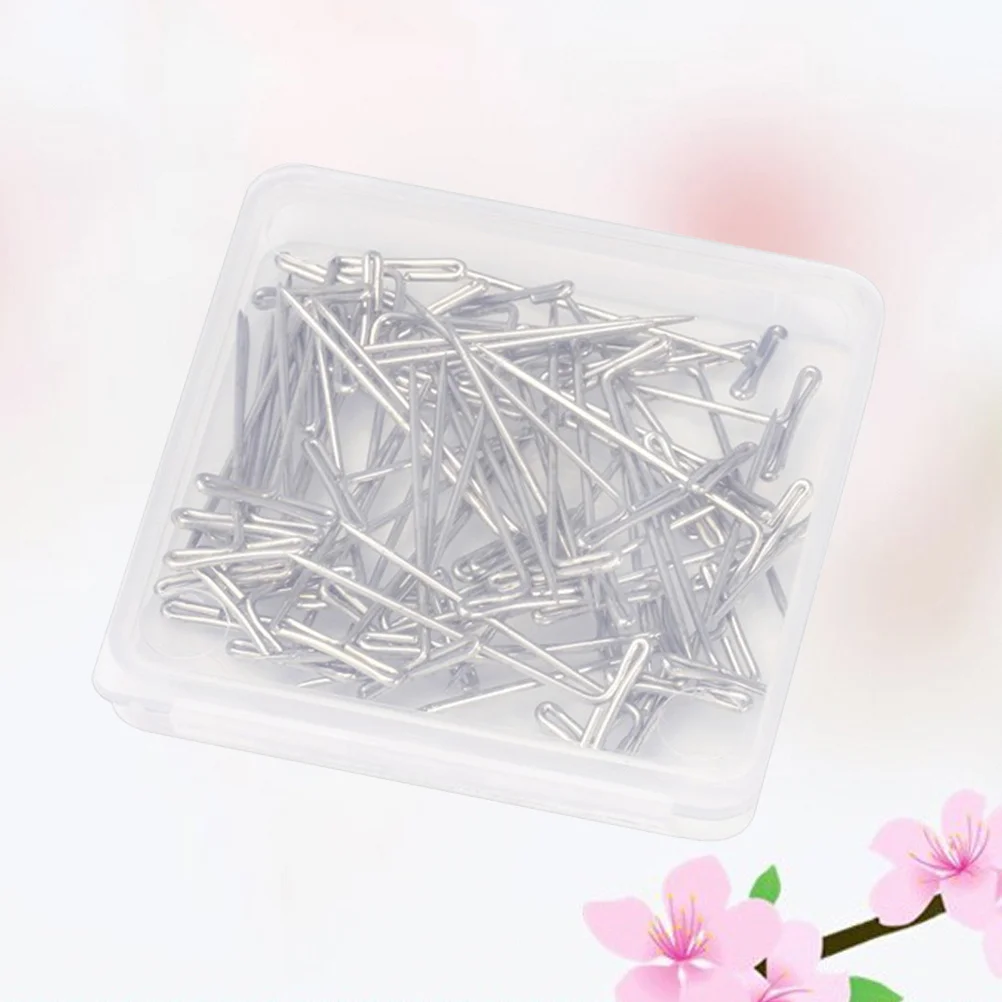 50 قطعة 45 مللي متر الفولاذ المقاوم للصدأ مجموعة صندوق تخزين من البلاستيك لتصفيف الخياطة صياغة النمذجة عرض الحياكة حجب العناية بالشعر