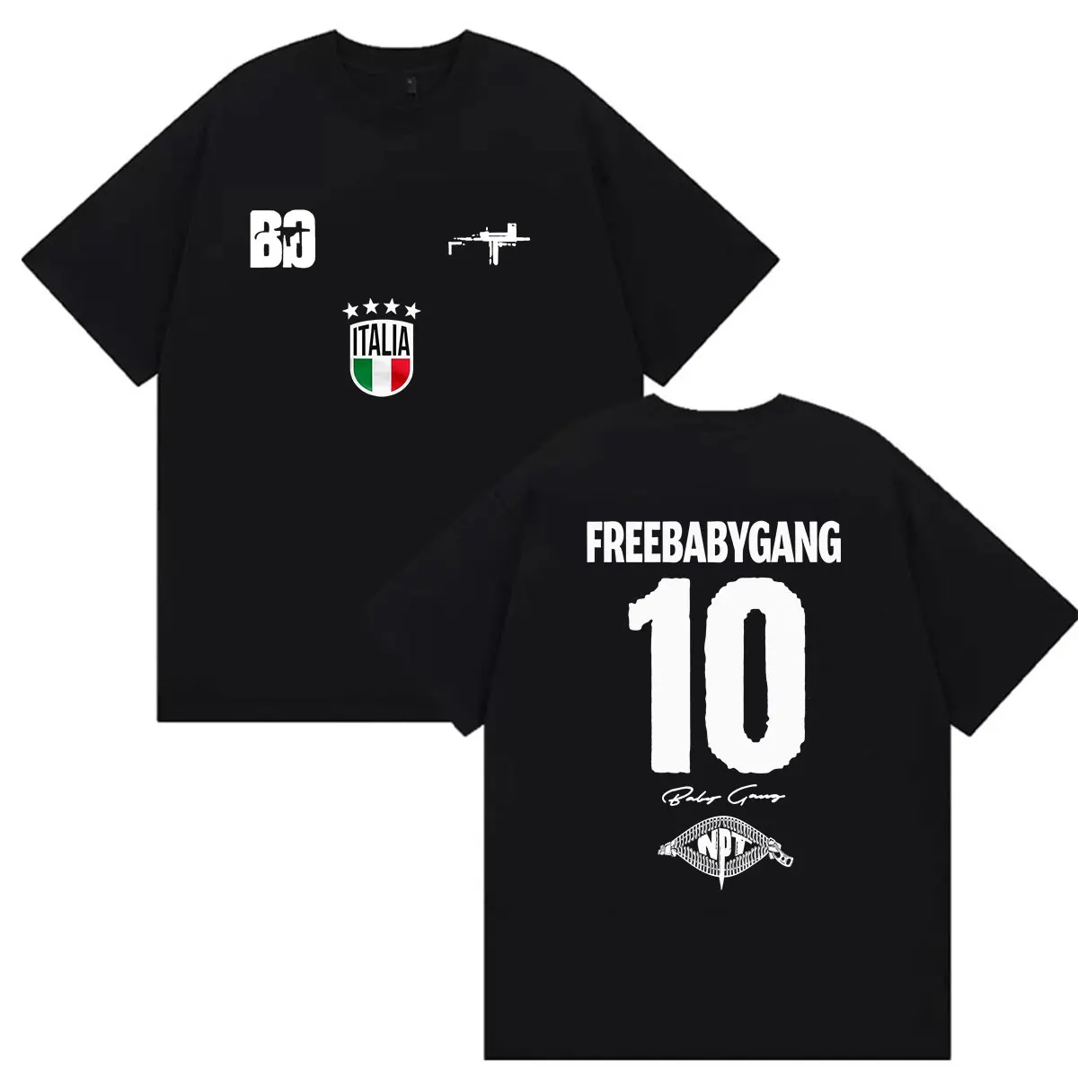 Rapper Baby Gang Tour 2026 Graphic T Shirts Men's Hip Hop Pop Loose Short Sleeve T-shirt Retro Oversized Cotton Tees Streetwear