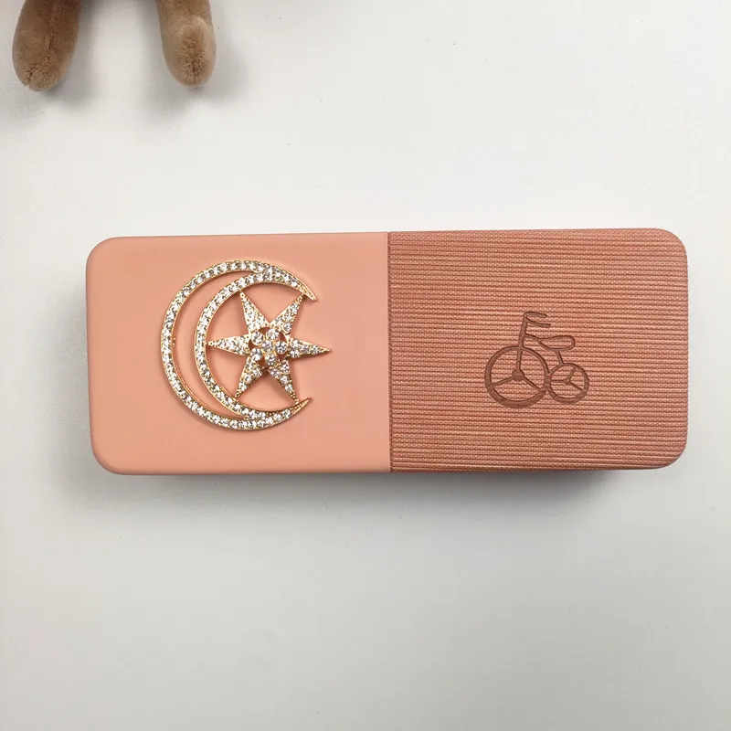 Diamonds Star Pattern Portable Glasses Box Set - Luxury Sunglasses Case Storage for Eye Wear Accessories Women's Gift B2