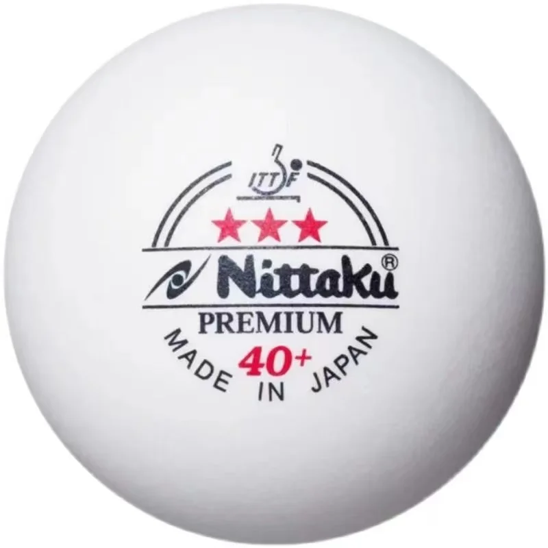 Bolas De Tênis De Mesa Premium, Nittaku, Aprovado ITTF, 3 Estrelas Premium, 40 + Com Costuras