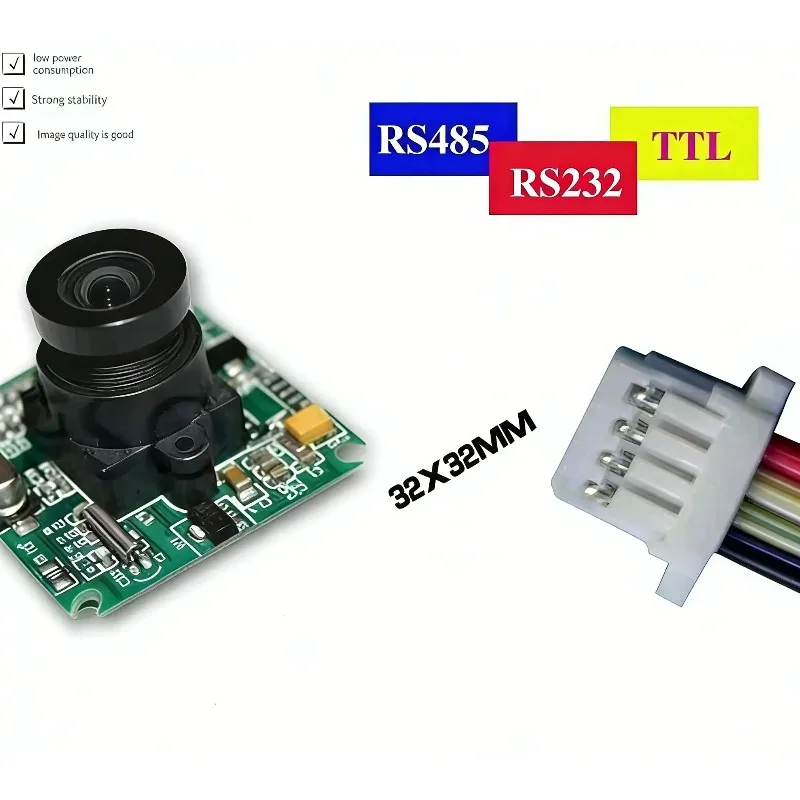 Loook Store UART Serial JPEG Camera Module TTL RS232 RS485 Interface Embedded Image Acquisition Camera Module