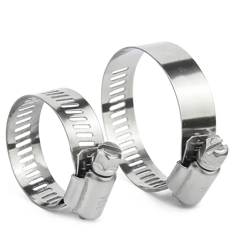 Adjustable 304 Stainless Steel Duct Clamps Hose Clamp Pipe Clamp Air Ducting Clamp Worm Drive Hose Clamp  Hose Clamp 6 to 550mm