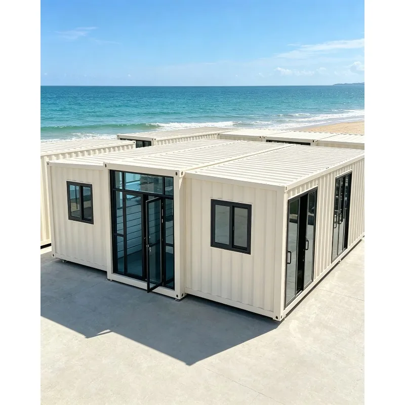 Expandable Container House Luxury 20Ft Professional Foldable Model House Fully Furnished Quick Assembly Portable Prefab House