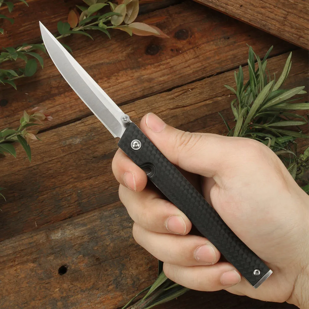 Nylon Fiber Handle Pocket Knife Self Defense M390 Sharp Folding Utility Knife With Clip Outdoor Survival Tactical Hunting Knives