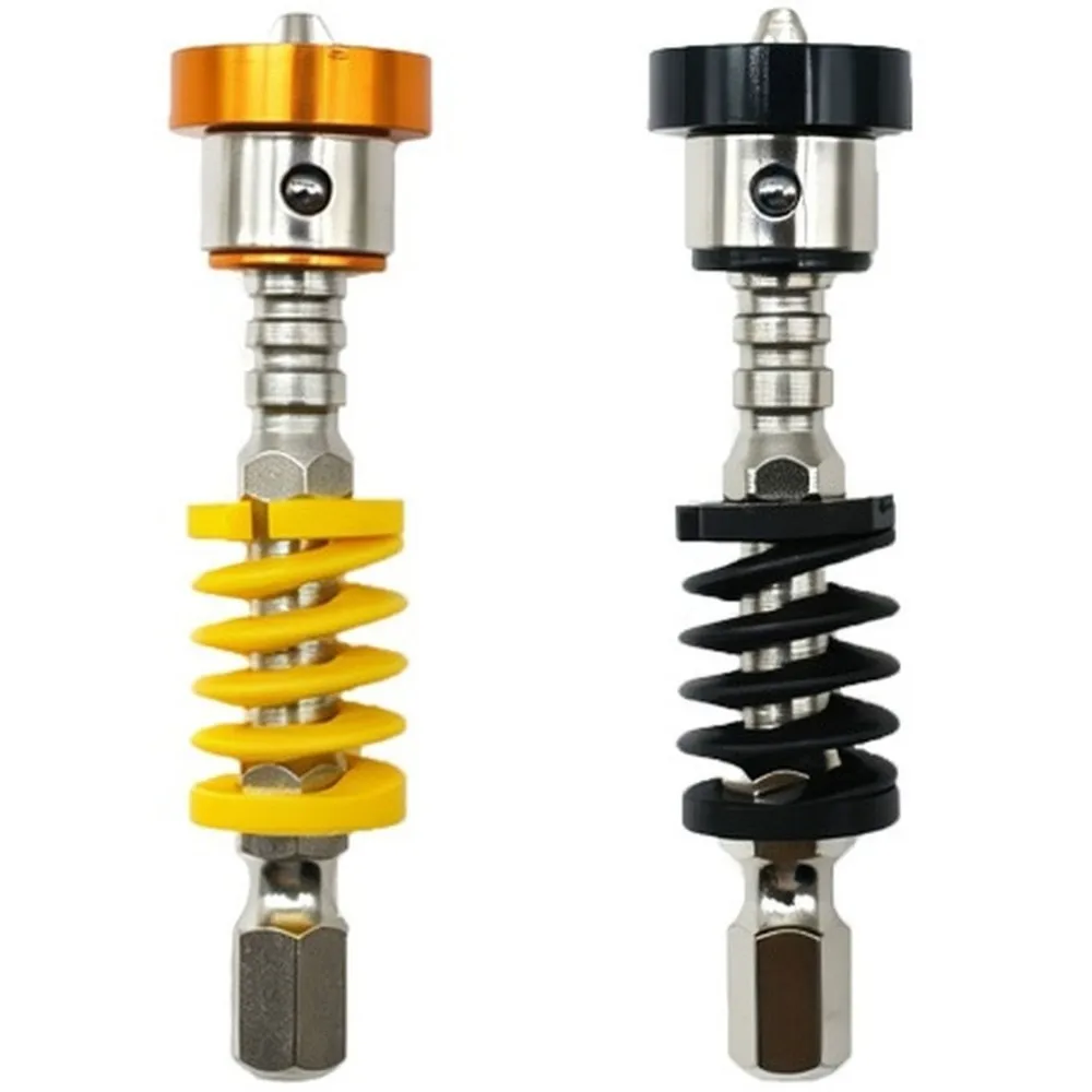 ABUG-8 Pack Spring Loaded Magnet Screwdriver Bit Holder,Shank Extension Bit With Strong Magnet For Drill,Electric Screwdriver