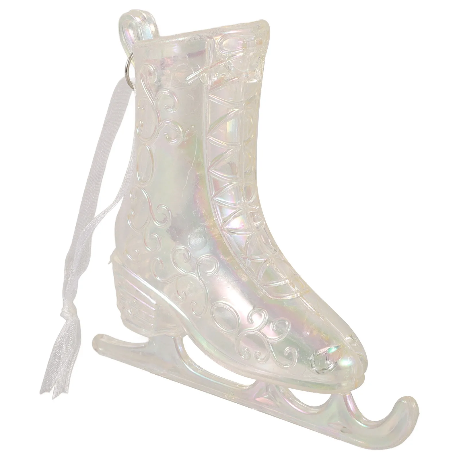 

Ice Skate Boots Ornament Acrylic Christmas Hanging Pendant Lightweight Shatterproof Bauble For Tree Home Office Mall Decor