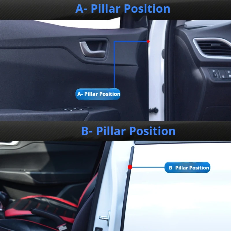 For KIA K5 K7 K8 K9 K3 K4 Car Door Edge Weatherstrip Car Seal Strips Pillar Noise Windproof Protection Auto Sealant Accessories