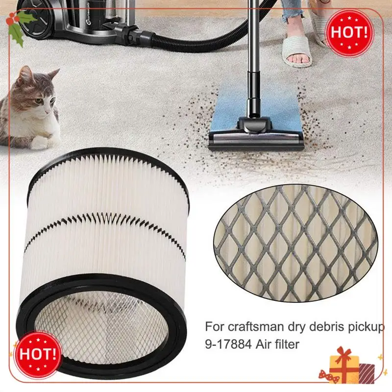 ABLE-para Craftsman 17884 tienda de filtros de vacío filtro Vac 9-17884 17935 17937 almacenamiento de cartuchos accesorios de filtro de vacío piezas 1 pieza