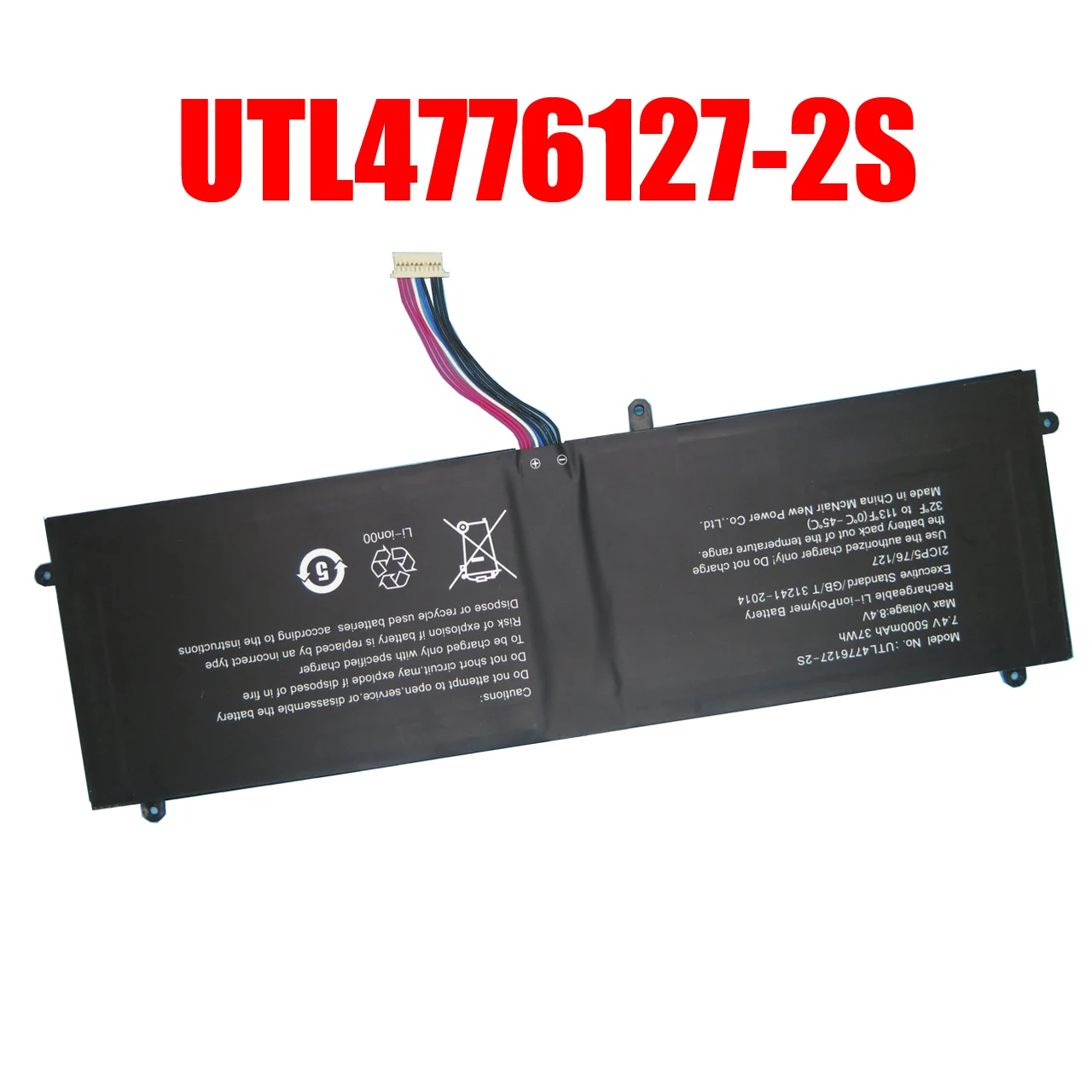 

Laptop Battery UTL4776127 UTL4776127-2 UTL4776127-2S 7.4V 5000mAh 37Wh 10PIN 9Lines New