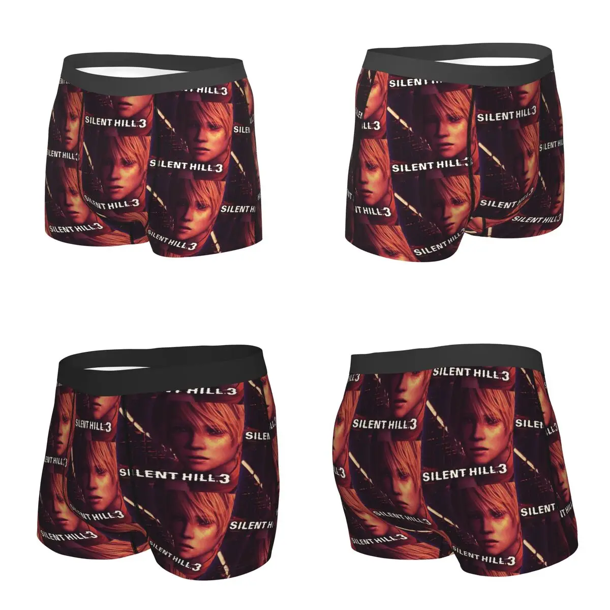 Boxer Mutande Pantaloncini Silent Hill 3 Box Art Cover Mutandine Intimo ventilato da uomo per Homme Man Regalo fidanzato