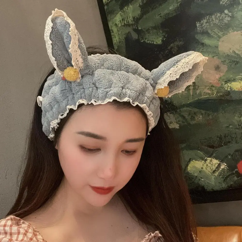 1/2/3PCS Bunny Ears Headband Female Face Wash Hair Band Ear Turban Hair Accessories Makeup Headband Daily Collocation Headwear