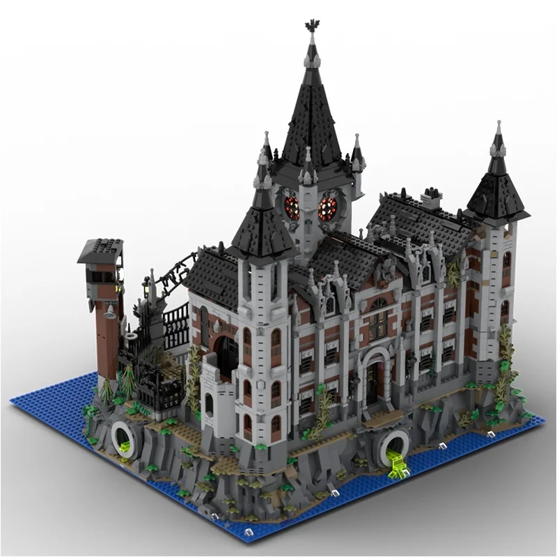6755 قطعة MOC وحدات Arkham Asylum وحدات نموذج ألعاب مكعبات البناء لتقوم بها بنفسك الإبداعية هدية الكريسماس التعليم الطوب عيد ميلاد