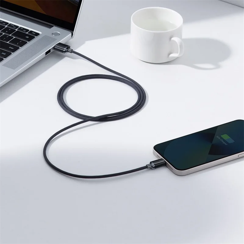 Baseus Crystal Shine Series Fast Charging Data Cable USB to iP Fast Charging Wire Cord USB-C Charger Mobile Phone Type-C 1.2M 2M