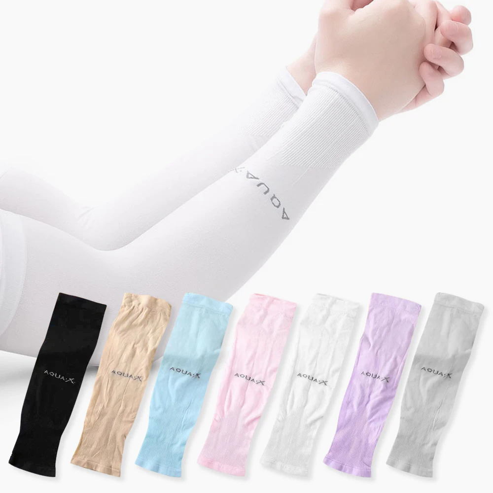 New Breathable Arm Sleeves Loose Ultrathin Sun Protection Gloves UV Protect Summer Cooling Ice Sleeve Arm Cover Outdoor