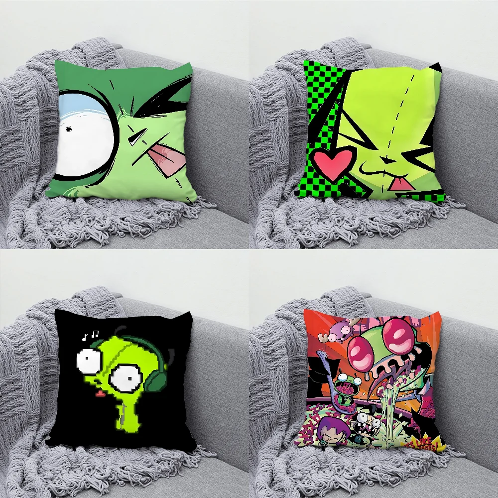 I-InvaderS Z-Zim Pillow Case Soft Cushion Cases for Farmhouse Sofa Decor Home Decorations and Protector Pillow Case