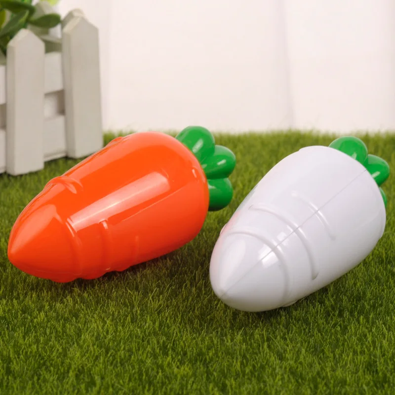 5Pcs Easter Plastic Carrot Candy Boxes Creative Easter Gift Box Easter Party Decorations for Home Kids Birthday Gifts Supplies