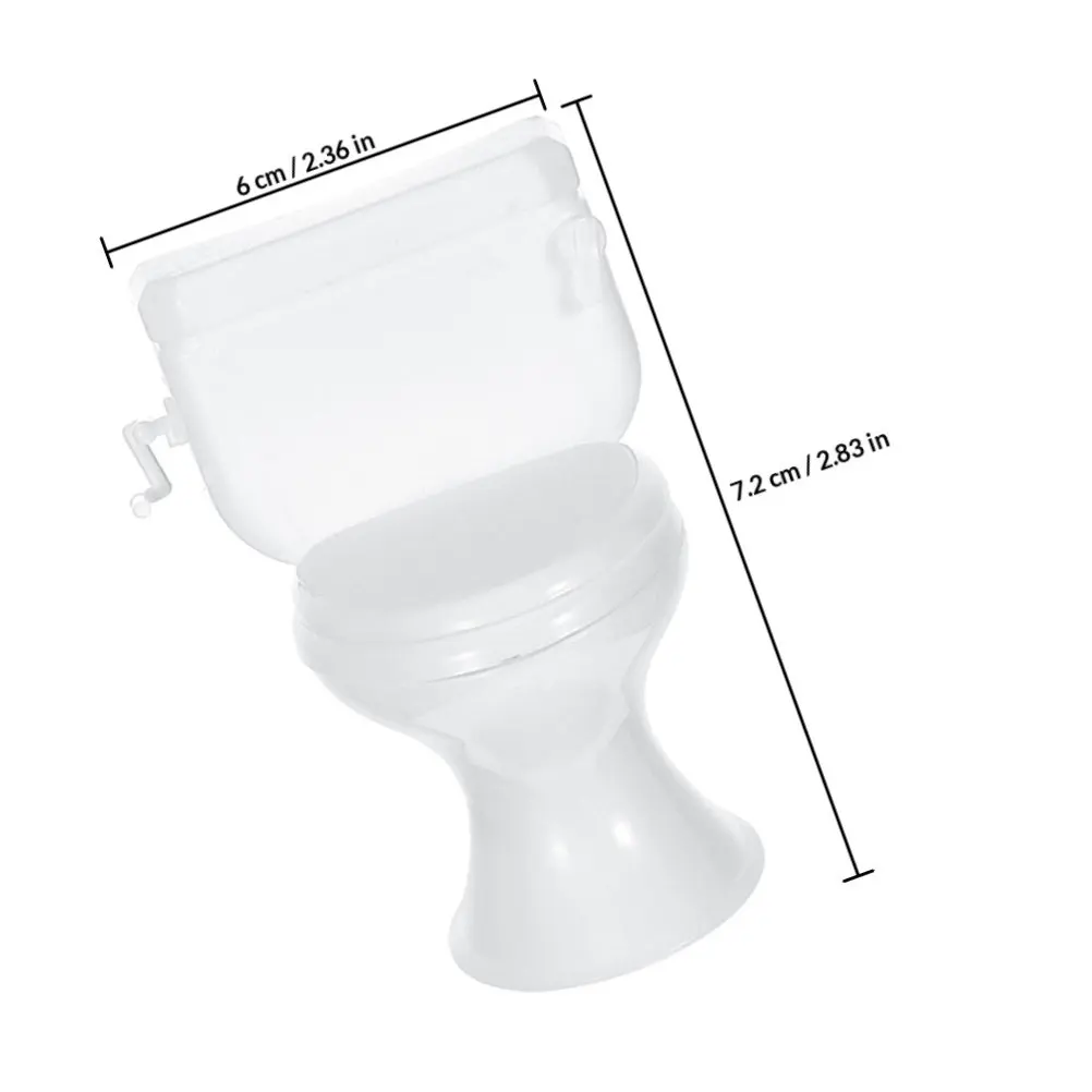 10Pcs Miniature Toilet Set Dollhouse Bathroom Accessories Versatile Fit Scale Compatible Realistic Tiny Toilet Decor