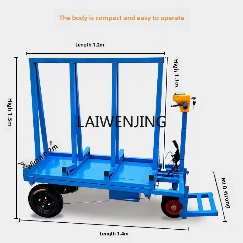 LYN new construction site electric heavy-duty four-wheel pull glass foldable retractable trolley