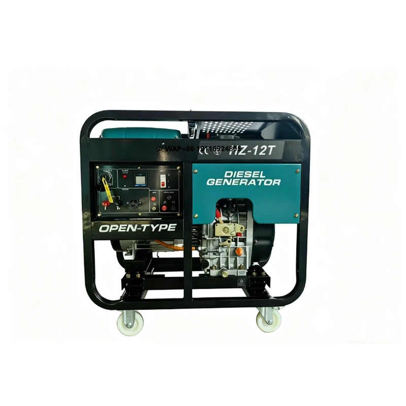 Super Silent 8.24KW Portable Generators with Digital Panel Single Stamford Alternator 50Hz/60Hz Frequency