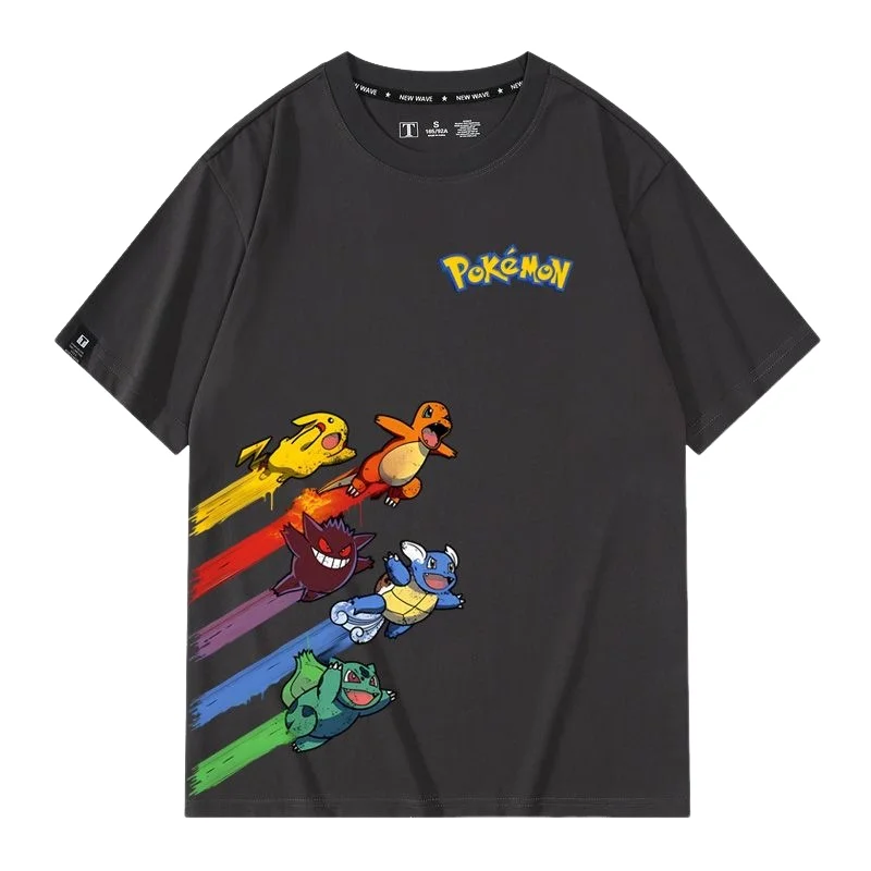 anime-dos-desenhos-animados-pokemon-pikachu-gengar-squirtle-verao-manga-curta-moda-novo-estudante-algodao-topos-casal-camisas-presente-para-amigos