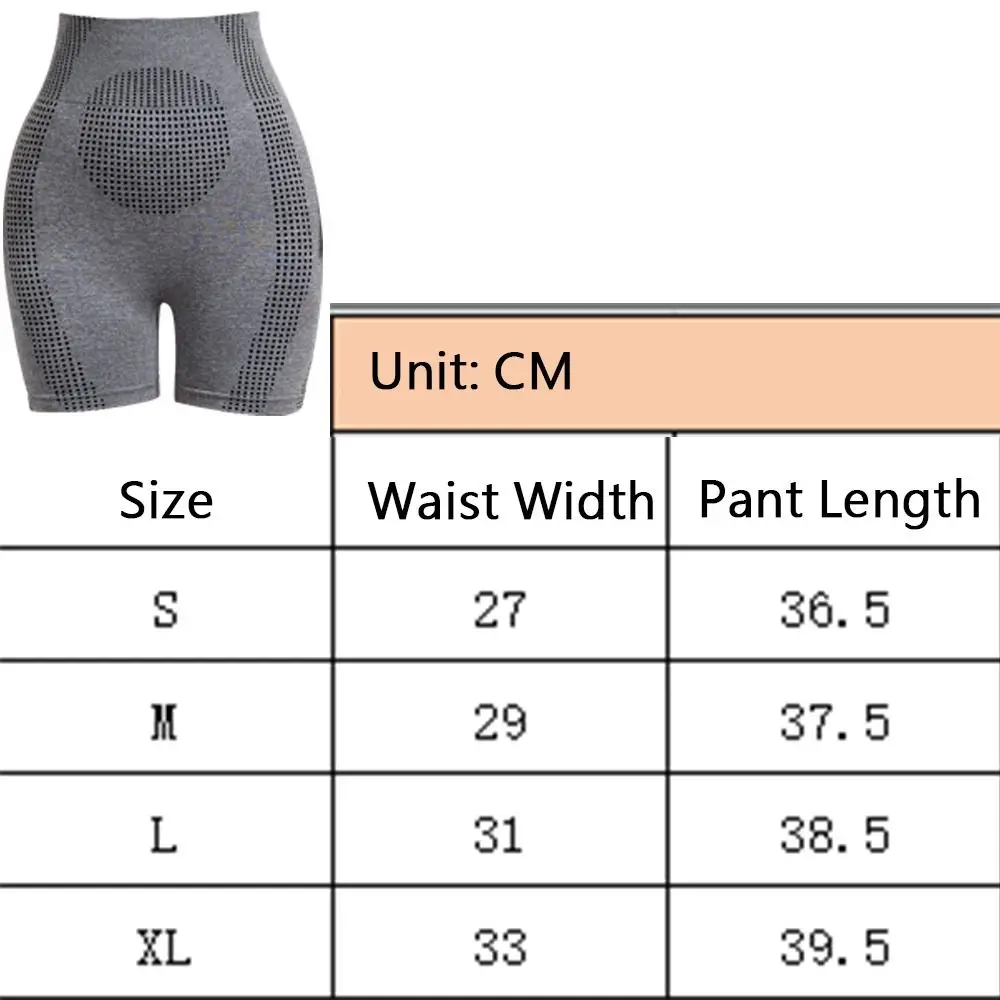 High Quality Elastic Shaping Shorts Slimming High Waist Fitness Safety Pants Butt Lifting Breathable Ionic Shapewear for Woman