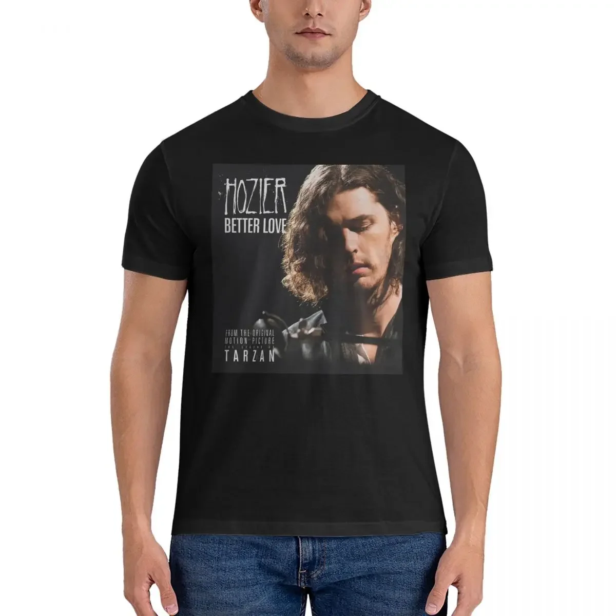 Better Love Music T-Shirts for Men H-Hozier Singer Novelty Pure Cotton Tees Round Neck Short Sleeve T Shirts Graphic Tops