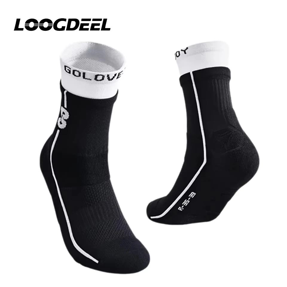 

Спортивные короткие носки Loogdeel для лета и весны: дышащие, влагоотводящие, противоскользящие, для занятий спортом на открытом воздухе, баскетбола и тенниса