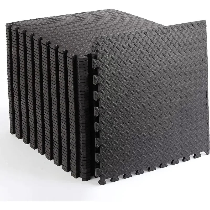 for 60x60cm Soft EVA Foam Exercise Floor Mats Interlocking Puzzle Non Slip 1cm Thick Yoga Workout Mat 16 Pack