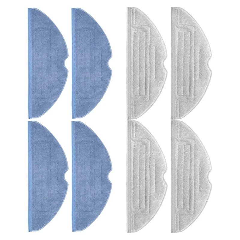 Roborockのクリーニングクロス,s7/s7maxv/s7plus掃除機用の4つのシルバーパッドのセット