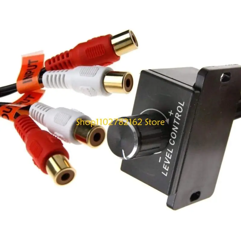 

547B Universal Car Home Boats Amplifier Bass Controller RCA Level Volumes Control Knob
