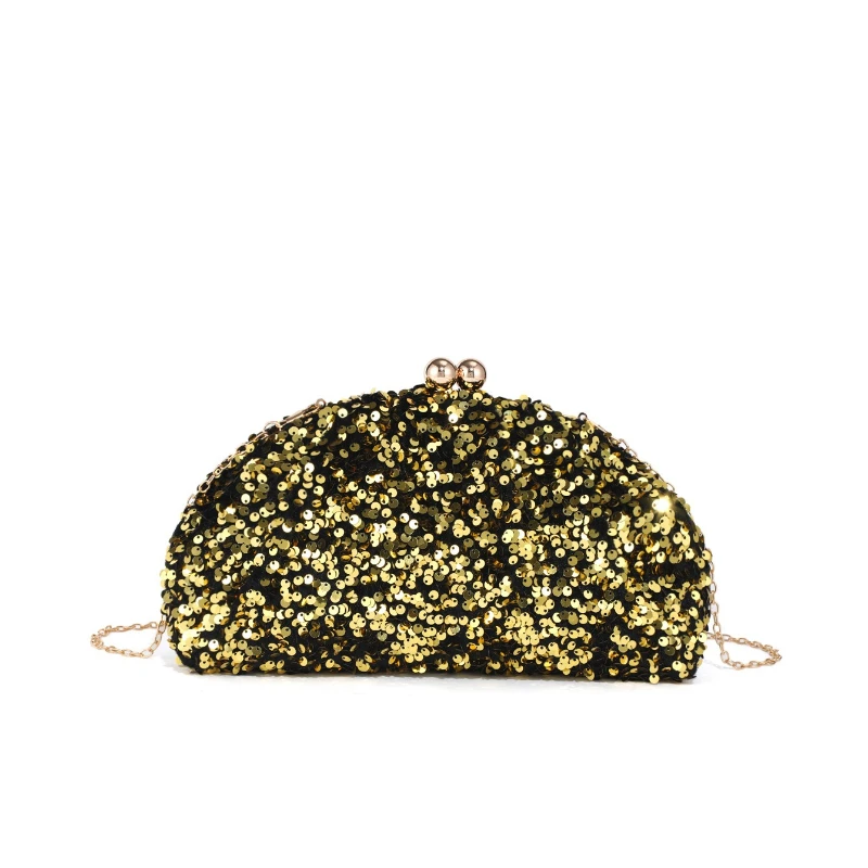 

Новая женская сумка-клатч 2026 года: блестящая, золотистая, с пайетками, для вечерних мероприятий, свадеб, торжественных вечеринок, свадебная сумочка для невесты, сверкающий клатч