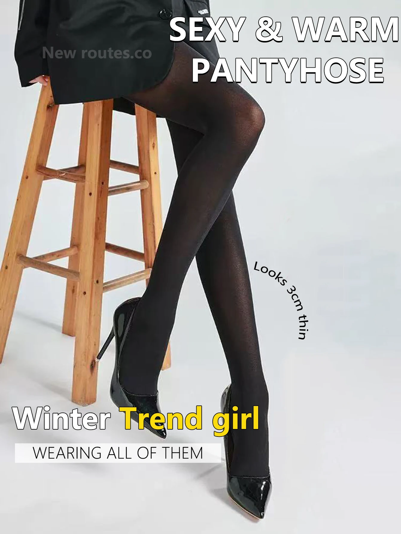 

Термочулки, женские утепленные колготки, искусственные полупрозрачные теплые эластичные колготки на плюшевой подкладке, черные сексуальные чулки