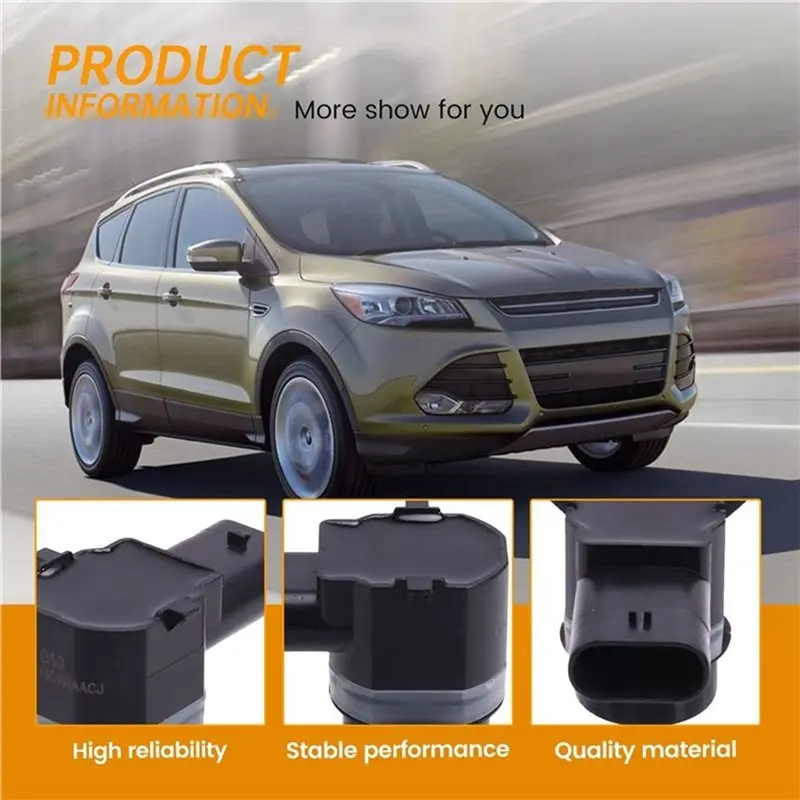 Durable-Parking Distance Assistance Sensors 4Pcs Car Reversing Radar PDC Sensor For Ford Kuga 2013 CJ5T-15C868-AA