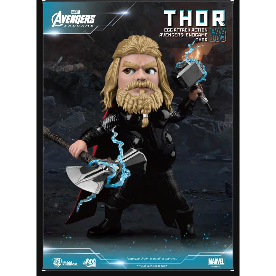 

In Stock 100% Original Beast Kingdom EAA-103 Thor Odinson The Avengers Movie Character Model Collection Artwork Q Version 18cm