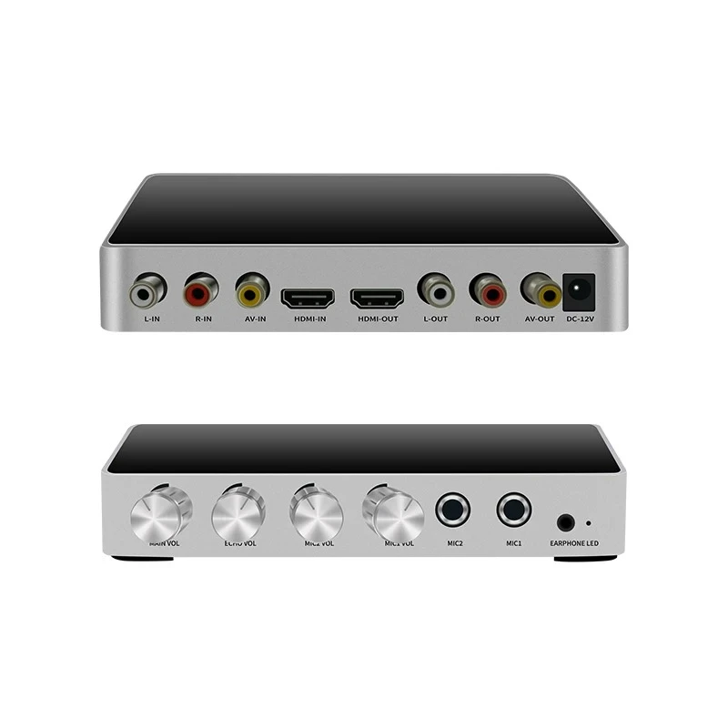 Home hdmi audio/video mixer karaoke tv singing ktv wired microphone rca transmission soundbar karaoke