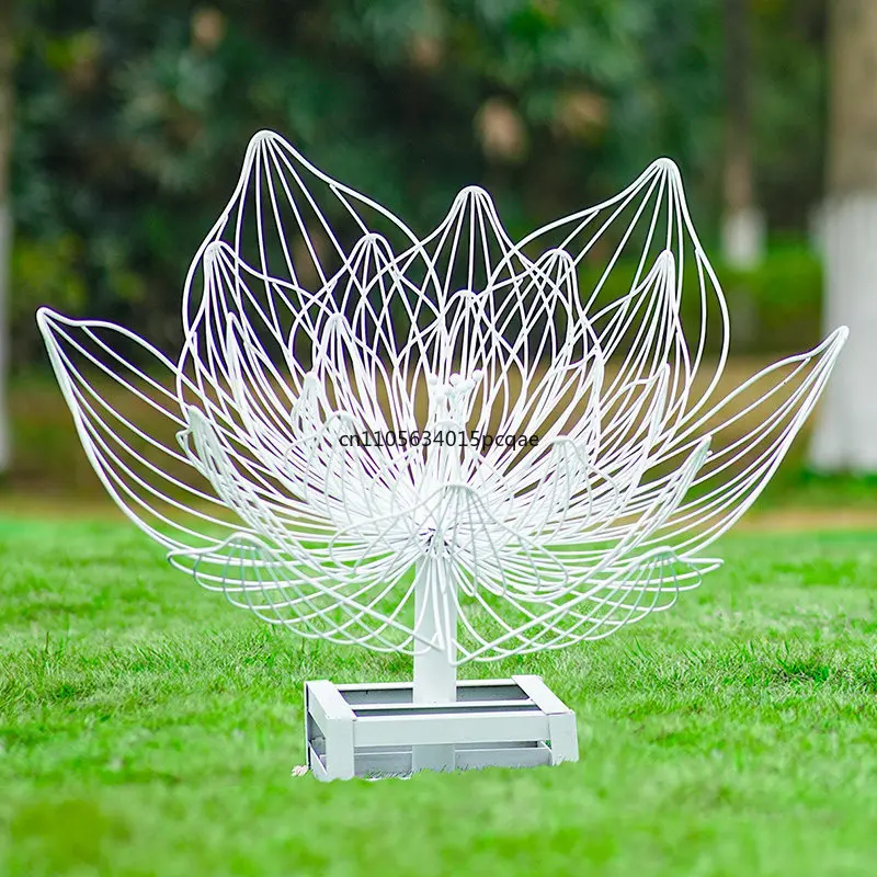 Decoration Ornament Hollow Butterfly Dandelion Mushroom Fiberglass Sculpture Outdoor Garden Courtyard Landscaping Creative