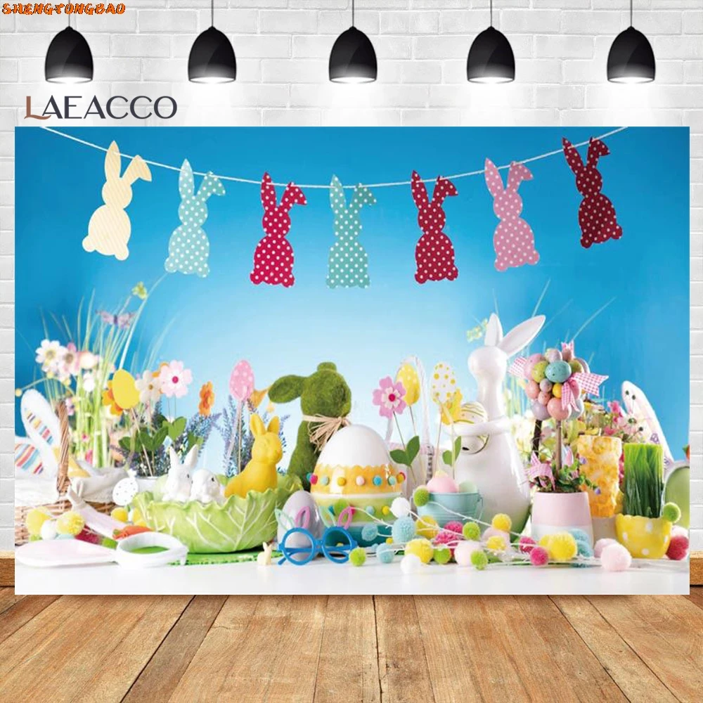 イースターボードの背景,写真の背景,春の庭,緑の草,カラフルな卵,ウサギ,赤ちゃんの肖像画,写真スタジオ