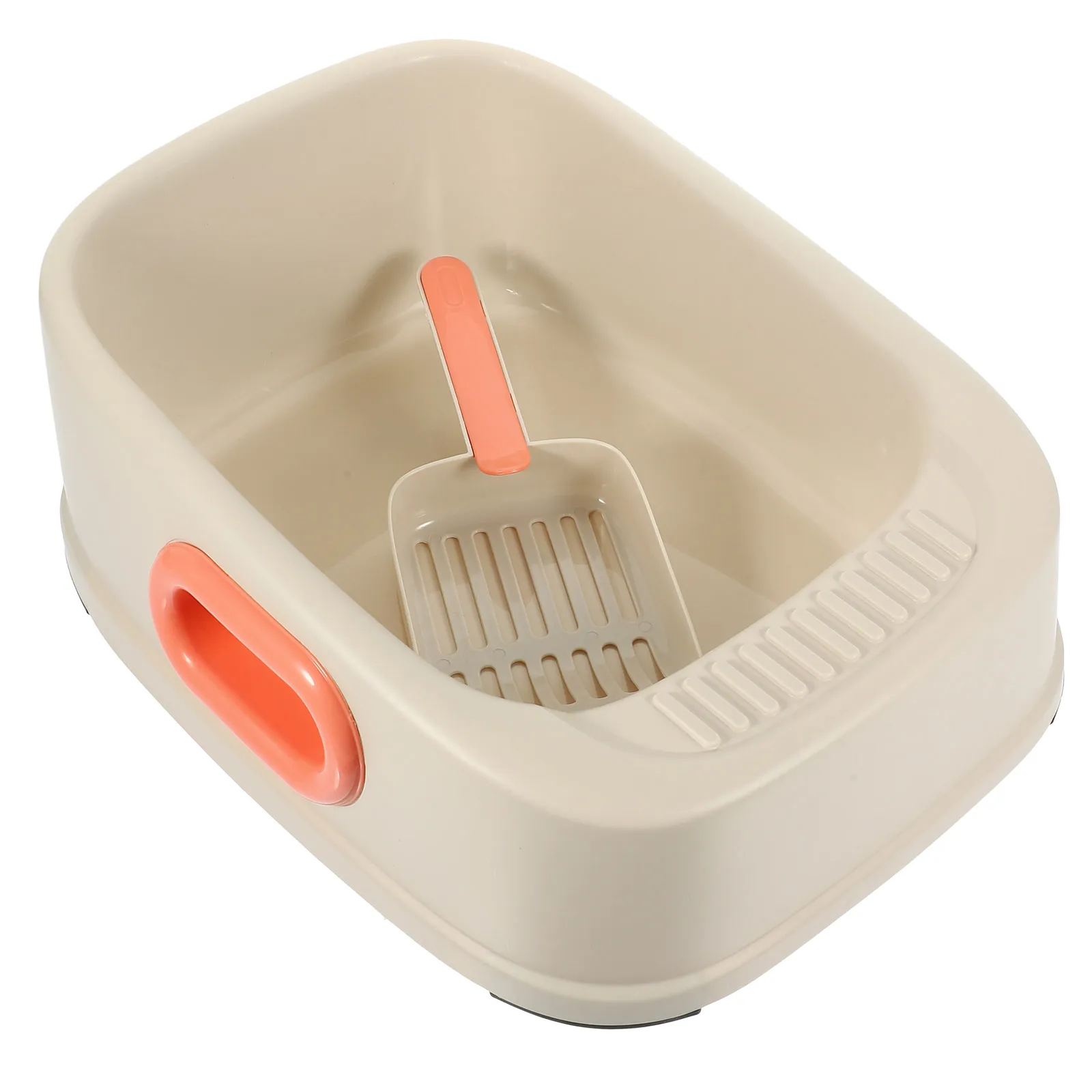 

Cat Litter Box Large Space Durable Plastic Self Cleaning Covered Pet Toilet Sand Box Kittens Poop Basin Sanitary Supplies Pet