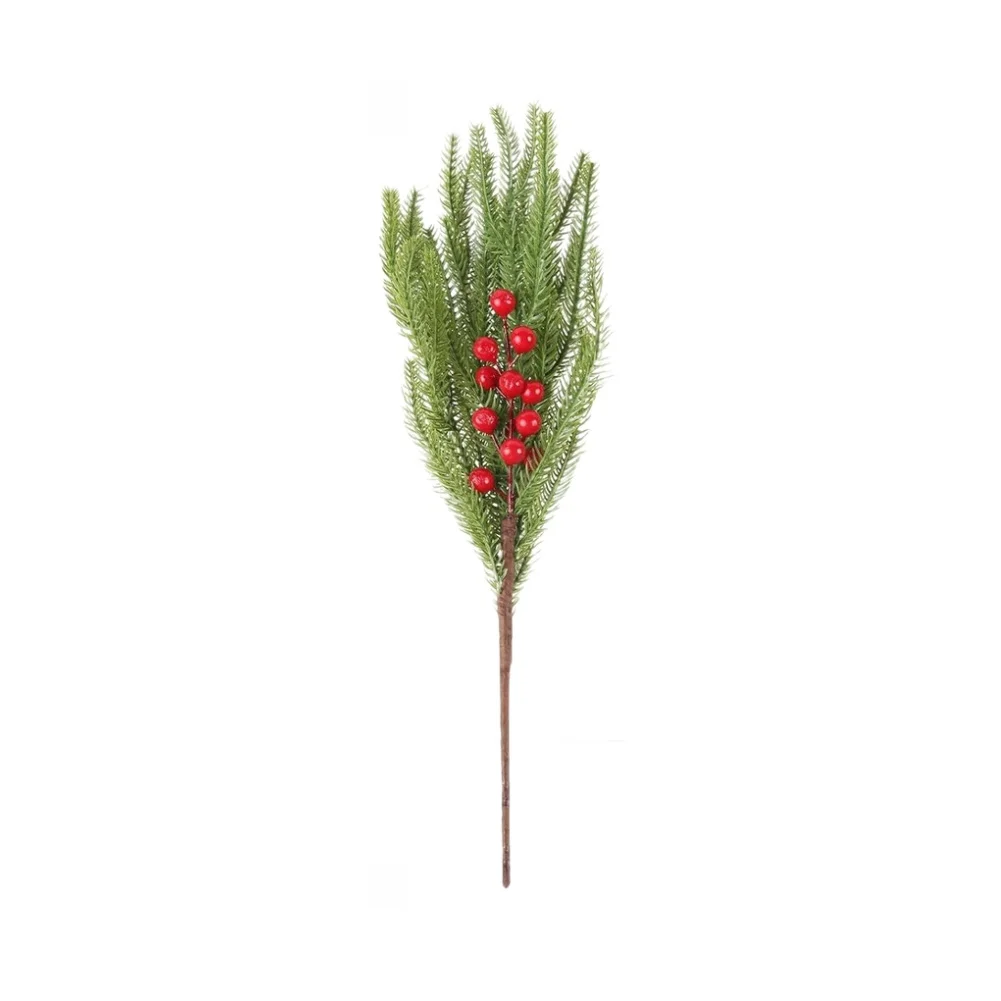 For Holiday Green Artificial Norfolk Pine Flexible Plastic Plant Artificial Plant Soft Touch Foliage For Holiday