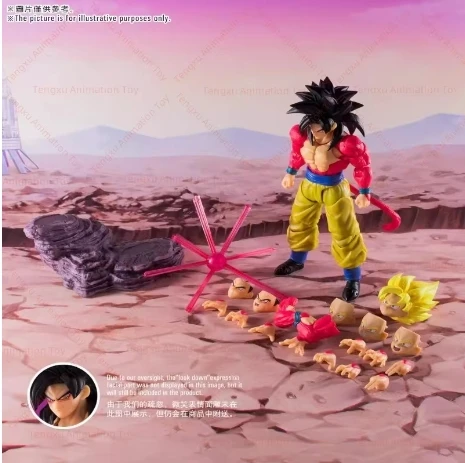 Magi-Nation Wild Power Time Traveler Edition Super Saiyan 4 Goku and Vegeta (Super Four) 6-inch Poseable Action Figure Gift.