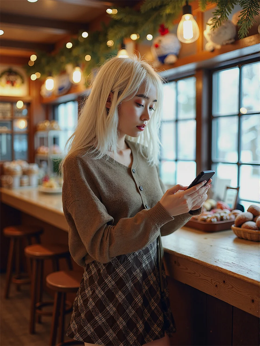 Gonne stile preppy impero scozzese per donna Abiti da donna da ufficio Primavera pizzo lungo banchetto romantico femminile delicato occhiello cavo
