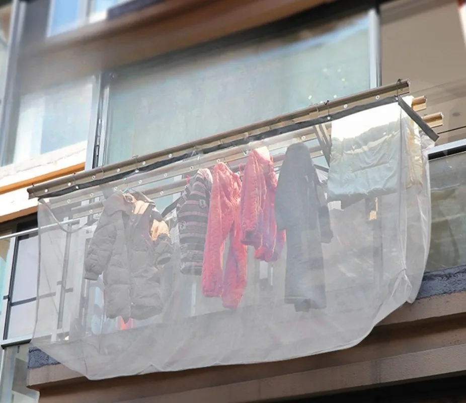 

Одежда с защитой от падения, уличная одежда с высокой посадкой, сетчатый чехол, домашняя сетчатая одежда с защитой от падения, карман для балкона, телескопическая сушка