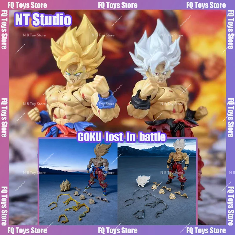 

Новый продукт, предварительная продажа N&T Dragon Ball Shf Super Series, еженедельный цвет, Goku Battle Damage 3,0, подвижная модель тела, игрушка
