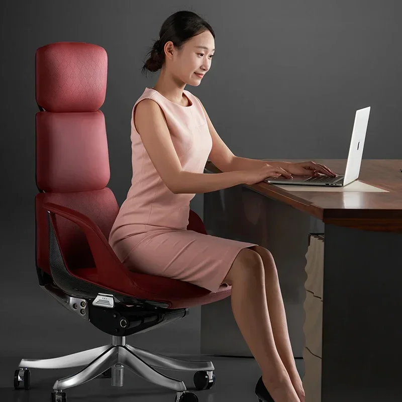 High-end boss chair office chair, reclining computer chair home light luxury office seat comfortable