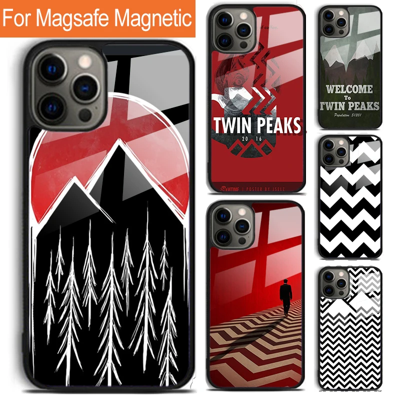 Twin Peaks Fire Walk With Me Phone Case For iPhone 16 15 14 13 12 11 Pro Max Plus Magsafe Magnetic Wireless Charging Cover